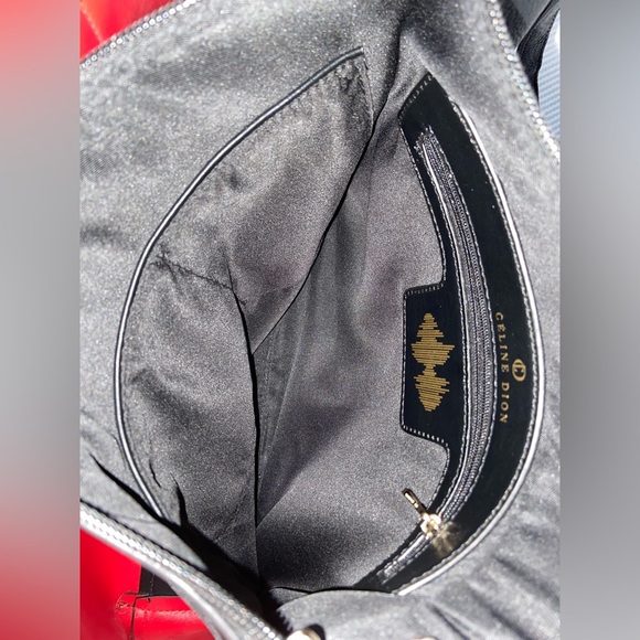 Women’s CELINE‎ DION black Interval Satchel bag shoulder crossbody - Picture 8 of 16